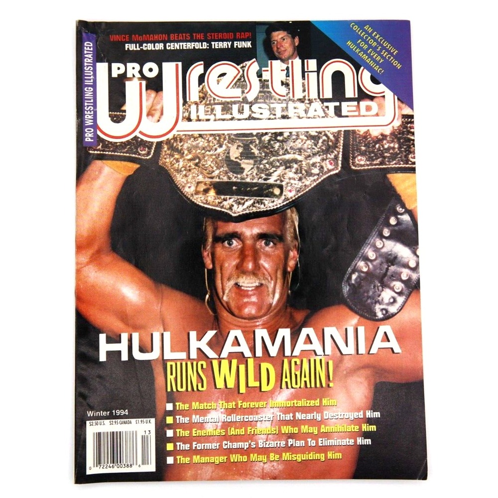 PRO WRESTLING ILLUSTRATED WINTER 1994 - HULK HOGAN / VINCE / TERRY FUNK